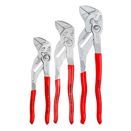 KNIPEX, 3PC PLIER WRENCH SET (002006US2)
