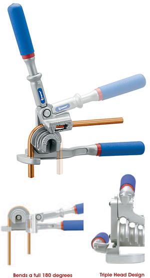 IMPERIAL ROTO-LOK™ TRIPLE HEAD 180° TUBE BENDER (470FH)