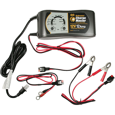 SCHAUER CHARGE MASTER 1/8/12 AMP 12V SMART CHARGER (CM12A)